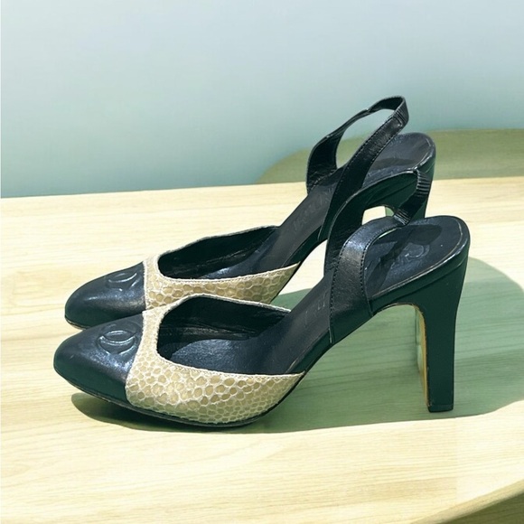 Chanel Exotic Skin Slingback Heels Size 36/6US. - Picture 2 of 7